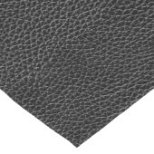 Imitat-schwarzes Leder Kurzer Tischläufer (Ecke)