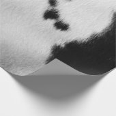 Imitat-Schwarzweiss-Kuh-Fell Geschenkpapier (Ecke)
