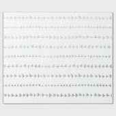 Imitat-silberne Folien-Pfeil-Muster Geschenkpapier (Flach)