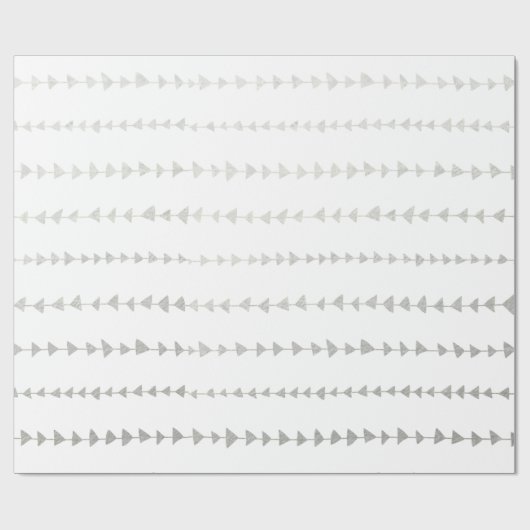 Imitat-silberne Folien-Pfeil-Muster Geschenkpapier (Flach)