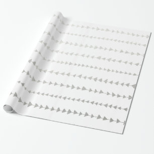 Imitat-silberne Folien-Pfeil-Muster Geschenkpapier