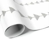 Imitat-silberne Folien-Pfeil-Muster Geschenkpapier (Rolleneckpunkt)