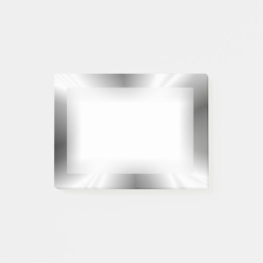 Imitat silberne metallische Posten-it® Anmerkungen Post-it Klebezettel (Vorderseite)