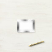 Imitat silberne metallische Posten-it® Anmerkungen Post-it Klebezettel (Auf Schreibtisch)