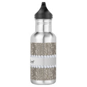 Imitat-silberne Sequins und Diamanten Trinkflasche (Rechts)