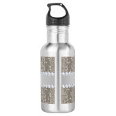 Imitat-silberne Sequins und Diamanten Trinkflasche (Rückseite)