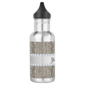 Imitat-silberne Sequins und Diamanten Trinkflasche (Links)
