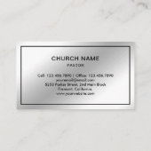 Imitat Silberpfeifer Jesus Christus Kreuzpastete Visitenkarte (Rückseite)