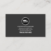 Imitat Silver Box Truck Logistik Treiber Visitenkarte (Rückseite)