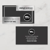 Imitat Silver Box Truck Logistik Treiber Visitenkarte (Vorne/Hinten)