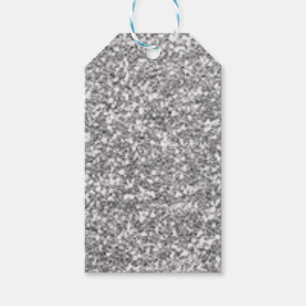 Imitat Silver Glitzer Geschenkanhänger