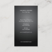 Imitat Silver und Gold Fossilien Lotus Blume Visitenkarte (Rückseite)