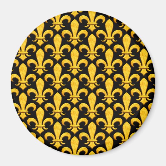 Imitat-SteingoldLilie Magnet (Vorne)