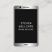 Imitat Telefon sieht metallisch aus Visitenkarte (Vorderseite)