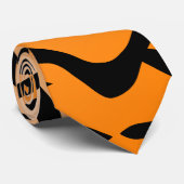 Imitat-Tiger-Druck Krawatte (Gerollt)