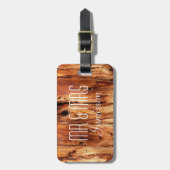 Imitat verwitterter hölzerner Abstellgleis HERR u. Gepäckanhänger (Vorderseite vertikal)