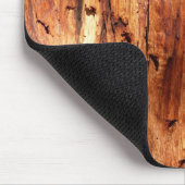 Imitat verwittertes hölzernes Abstellgleis Mousepad (Ecke)
