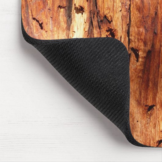 Imitat verwittertes hölzernes Abstellgleis Mousepad (Ecke)