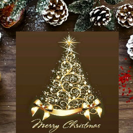 Imitat Weihnachtsbaum Quadratischer Aufkleber