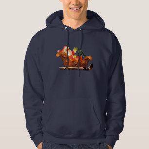 Imitat-Weihnachtslichter Sankt im Sleigh Hoodie