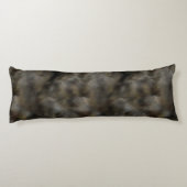 Imitat-Wolf-Pelz-Haar-Grau- u. Browntierhaut Seitenschläferkissen (Rückseite)