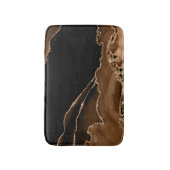 Imitat Wüstenbraun Marmor Agate Zeitgenössischer S Badematte (Vorderseite Vertikal)