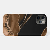Imitat Wüstenbraun Marmor Agate Zeitgenössischer S Case-Mate iPhone Hülle (Rückseite (Horizontal))