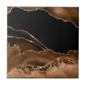 Imitat Wüstenbraun Marmor Agate Zeitgenössischer S Fliese (Vorderseite)