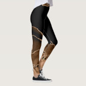 Imitat Wüstenbraun Marmor Agate Zeitgenössischer S Leggings (Rechts)
