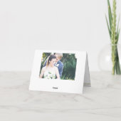 Imitatdanken goldene Wreath-Hochzeit Ihnen zu Dankeskarte (Rückseite)