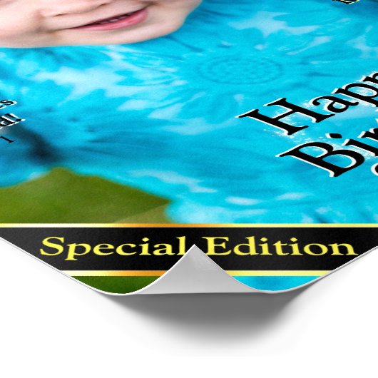 Imitate 1. Geburtstagszeitschrift Poster (Ecke)