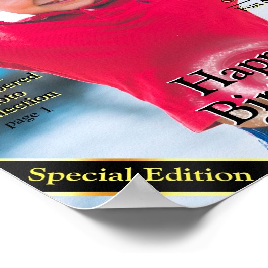 Imitate 2. Geburtstagszeitschrift Poster (Ecke)