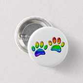 Imitate 3D-Regenbogen-Hundetext Button (Vorne & Hinten)