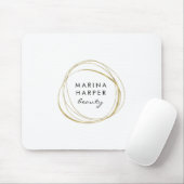 Imitate Abstraktes Gold-Logo Mousepad (Mit Mouse)