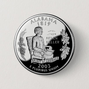 Imitate Alabama Staat Quarter Spirit of Courage Button