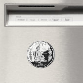 Imitate Alabama Staat Quarter Spirit of Courage Magnet (In Situ (Geschirrspüler))