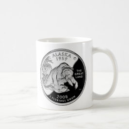 Imitate Alaska Staat Quarter The Great Land Grizzy Kaffeetasse