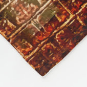 Imitate Alligator Animal Skin Leather Red Brown Fleecedecke (Ecke)