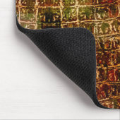 Imitate Alligator Animal Skin Leather Red Brown Mousepad (Ecke)