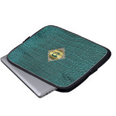 Imitate Alligator Electronics Bag Laptopschutzhülle (Vorne Knopf)