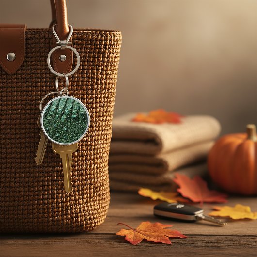 Imitate Alligator Leather Print Schlüsselanhänger