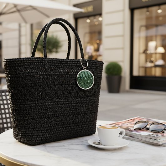 Imitate Alligator Leather Print Schlüsselanhänger