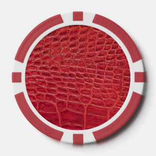 Imitate Alligatorenleder Pokerchips