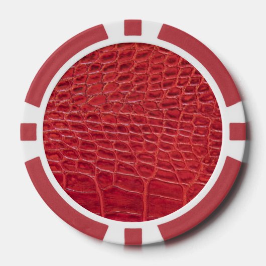 Imitate Alligatorenleder Pokerchips (Vorderseite)