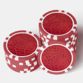 Imitate Alligatorenleder Pokerchips (Stapel)