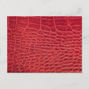 Imitate Alligatorenleder Postkarte