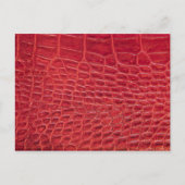 Imitate Alligatorenleder Postkarte (Vorderseite)