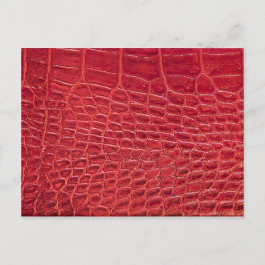 Imitate Alligatorenleder Postkarte (Vorderseite)