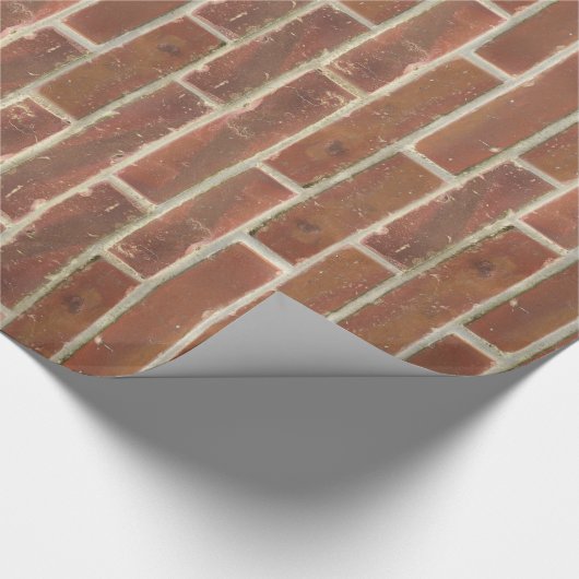 Imitate Alte Braune Mauer Geschenkpapier (Ecke)