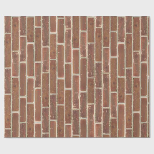 Imitate Alte Braune Mauer Geschenkpapier (Flach)